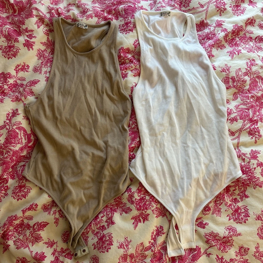 Set of Two Free People Bodysuits